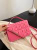 Bolso Pequeño de Moda para Mujer con Bordado Lingge Bolso Bandolera de Hombro para Mujer 2024 Bolso Cuadrado Pequeño Casual Portátil para Viajero