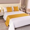 Corredor de Cama de Color Sólido Nórdico, Exclusivo Lujo de Alta Gama, Cubierta de Cama Personalizable, Bufanda para el Pie de Cama de Dormitorio, Venta Directa del Fabricante