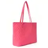 Bolsa Tote Matelassê Feihong Transfronteiriça, Grande Capacidade, Alto Valor Estético, Bolsa de Ombro Lisa, Bolsa de Mão Portátil Versátil para Exterior