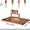 Cubiertos de bambú, cuchillo y tenedor, tabla para pan y bistec, tabla de cortar, plato gourmet, tabla de quesos, tabla de madera de bambú, juego de bambú, tabla de cortar