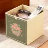 Caja de almacenamiento de dibujos animados retro, estilo cajón, para organizar ropa de temporada y artículos varios en casa, gran capacidad, plegable y lavable