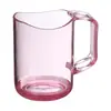 Vaso para enjuague bucal Vaso para enjuague bucal transparente para el hogar Vaso creativo para cepillado para pareja Vaso de plástico transparente para el baño Vaso creativo para la boca