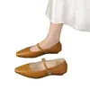 Zapatos de cuña estilo francés, nuevo modelo primavera 2026, elegantes zapatos de piel inspirados en Chanel, versátiles zapatos Mary Jane blancos de punta cuadrada para mujer