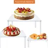 Soporte de Acrílico Personalizado para Cupcakes, Juego Transparente de Exhibición para Mesa de Postres, Adecuado para Pasteles y Pizzas