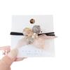 Diadema estilo coreano para mujer, popular en internet, tendón de goma, lazo para mujer, tocado de perlas simple y distintivo, lindo anillo para el cabello, pulsera, cuerda para el cabello de doble uso