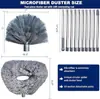 Herramientas de Limpieza Transfronterizas Plumero para Polvo del Hogar Set de Limpieza Plumero de Plumas Extensible Set Combinado para Alturas Limpieza