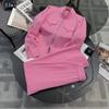 Conjunto Esportivo Casual para Mulheres Outono 2025 Nova Moda Coreana Estilo Estrangeiro Estilo Salgado Rua Estilo Hong Kong Roupa de Trabalho Conjunto de Duas Peças