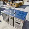 Máquina de Chá de Leite Autoatendimento, Máquina de Cerveja, Mesa de Café Preparado Manualmente Comercial Pegasus, Bebida Fresca, Chá de Frutas, Gabinete Refrigerado para Água de Coco, Máquina de Leite