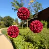 Crisantemo artificial de 3 cabezas, adecuado para decoración de bodas y del hogar, incluyendo arreglos de hortensias y dientes de león para caminos y exhibiciones florales
