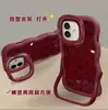 Funda para Teléfono Love Cat Compatible con Apple 18pm iPhone 16 Dibujo Animado Lindo 17 Soporte 15 Silicona 14 Femenina