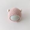 Gorro de bebé de otoño e invierno, gorro de bebé coreano con orejas de conejo de peluche, gorro de bebé cálido, bonito