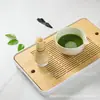 Batidor de Té Sanmei Hecho a Mano Set de Té Matcha Estilo Japonés Bambú Blanco 100-200-80 Batidores