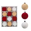Set de Bolas de Navidad de Colores con Terciopelo Transfronterizo Decoraciones Decoración de Árbol de Navidad Accesorios de Bola Colgante