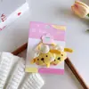 Diadema de Animales Suave y Linda de Dibujos Animados para Niños Tela Bordada Banda Elástica Alta para el Cabello Cuerda para el Cabello de Doble Cola Elástico Diadema