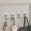 Ganchos de Acero Inoxidable para Cocina, Ganchos Multifuncionales para Ropa Montados en Pared, Sin Taladro, Ganchos Adhesivos que No Dejan Marca, Modernos y Simples, Sin Clavos