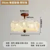Luminária de Quarto de Luxo Leve Estilo Creme Concha Pérola Luminária de Quarto Celebridade da Internet Luminária Zhongshan Luminária de Teto Medieval Francesa para Sala de Estar
