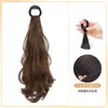 Trenzas para Peluca, Cabello de Cola de Caballo, Estilo de Atar, Rizos Elegantes y Perezosos en Capas, Cola de Caballo Baja, Estilo Natural de Trenza Falsa, Cabello Largo Rizado