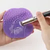 Estropajo de Silicona de Cuatro Hojas Más Vendido Transfronterizo, Herramienta de Limpieza, Almohadilla Limpiadora de Brochas de Maquillaje con Ventosa, En Stock