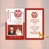 Tarjeta de Invitación de Boda Tarjeta de Invitación de Boda Diseño Tarjeta de Felicitación Postal Papel de Arte Tarjeta de Invitación de Boda Bendición Gracias Tarjeta Pequeña