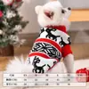 Roupas para Cachorro Suéter de Natal para Pet Corgi Bulldog Francês Teddy Filhote Festivo de Ano Novo Suéter Quente de Inverno
