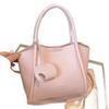 Bolsa de Mão em Couro Macio 2025 Nova Bolsa de Ombro Transversal Estilo Cesta Transfronteiriça para Mulheres, Bolsa de Ombro Transversal Única de Nicho, Novo Modelo Transfronteiriço