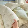 2026 Novo 100% Algodão Estilo Fresco Uso Doméstico Estampa de Desenho Conjunto de Quatro Peças Uso em Dormitório Conjunto de Três Peças Algodão Puro Amigo da Pele