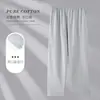 Pantalones de pijama de algodón puro para mujer Yu Zhaolin, Primavera y Otoño, Tallas Grandes, Corte Holgado, Delgados, Transpirables, Adecuados para Usar Afuera, Pantalones para el Hogar
