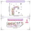 Múltiples Pegatinas de Pared Florales de Mariposas Estilo Nórdico Ins para Sala de Estar, Dormitorio, Decoración de Pared de Fondo del Hogar, Pegatinas de Pared Autoadhesivas