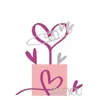 Caperucita Roja Celebridad de Internet Decoración de Pastel para San Valentín San Valentín Amor Set de Pastel Acrílico Enchufe