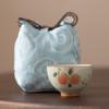 Taza de té Lotus Ge kiln pintada a mano juego de té kung fu taza de té de cerámica para el hogar esmalte abierto Copa Maestra Caja de Regalo Venta al por mayor