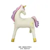 Caballo de Madera de Pie Nuevo Mate Transfronterizo Unicornio Botón Lazo Oso Globo de Película de Aluminio Globo para Fiesta de Cumpleaños