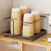 Estante de Almacenamiento para Vasos Desechables Organizador de Vasos de Té con Leche para Escritorio Vasos de Café Organizador para Encimera del Hogar Organizador de Vasos de Papel para Té