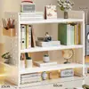 Estante de Almacenamiento de Tablero Perforado para Escritorio Estante de Libros para Escritorio de Dormitorio Escritorio para Estudio en Casa Escritorio de Oficina Estante de Exhibición de Almacenamiento Multicapa