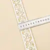 4.5cm Nuevo Estilo Étnico Bordado Lentejuela Encaje Adorno Encaje Vintage Malla Base Hilo Dorado Accesorios para Ropa