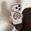 Estuche de alta gama con lunares de color contrastante aplicable para teléfono Apple 17 iphone 18pro soporte magnético 16/15 suave retro