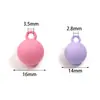 Cuentas de Caucho Acrílico con Agujeros para Colgar, Accesorios para Joyería DIY, Colgantes, Cuentas Esmeriladas, Fábrica Directa