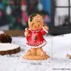 Adornos de Hombre de Jengibre de Resina para Navidad, Decoraciones Temáticas Navideñas, Manualidades Lindas, Decoraciones de Mesa Festivas