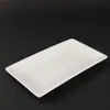 Plato Rectangular de Melamina Blanca, Vajilla Resistente a Roturas, Plato para Cocina de Hotel, Plato para Guarnición de Hot Pot, Plato para Filete Occidental