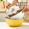 Tazón para Ensalada de Acero Inoxidable 304 con Báscula, Tazón para Mezclar Multiespecificación, Colador de Arroz, Versión Engrosada para Uso Doméstico, Colador Multiusos