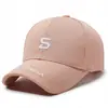 Novo boné de beisebol com bordado de letra simples moderno para homens e mulheres estilo coreano rosto pequeno moda boné atacado