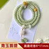 Pulseira Bodhi Verde Natural Mais Vendida em Live-Stream com 108 Contas, Acessório Criativo Unissex, Joia de Raiz de Bodhi, Direto do Fabricante