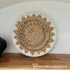 Decoração de Parede Personalizada Estilo Wabi-Sabi de Vime Transfronteiriço Decoração de Parede de Fundo de Hotel Marroquino Pendente Decoração Suave de B&B Enfeites de Decoração de Parede