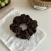 Scrunchie de tricô floral pequeno estilo coreano elástico para rabo de cavalo com estampa de alta qualidade, corda de cabelo, flor de cabeça