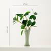 Vaso de Cerâmica Verde Retrô Shumen Decoração de Design para Casa Sala de Estar Mesa Arranjo de Flores Luxo Leve Sensação de Alto Padrão