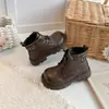 Botas para Niña Botas tipo Martin para Niño 2026 Nuevo Estilo Otoño Botas Cortas Elegantes para Bebé Botas de Piel para Niños Mayores Botas Estilo Británico para Niño