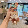 Xale Estilo Coreano terry Chaveiro de Urso Fofo Fofo Boneca Pingente de Bolsa Fofo Boneca Acabada Pingente para Mulheres