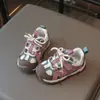 Zapatos tipo 'Dad Shoes' para Niña Pequeña, Zapatos de Caminar Antideslizantes para Exteriores, Nuevo Estilo Otoño, Zapatos Deportivos Ligeros y Transpirables para Niños, Zapatos Casuales