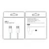 Nuevo cable de carga USB-C de 1 m empaque caja blanca pequeña apto para iPhone15 doble C alambre trenzado cartón en stock