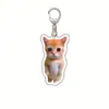 Chaveiro Acrílico Banana Y Comida Gato Chaveiro Cabeça de Anime Emoji H Gato Gato Engraçado App