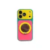 Soporte de Espejo Cross360 Compatible con iPhone18Promax Apple 17 Funda de Teléfono Acrílico con Bloques de Color 15/16